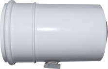 Wolf Дымоход Адаптер DN60/100 с измерительными штуцерами, L 150 мм, цвет белый, вставной